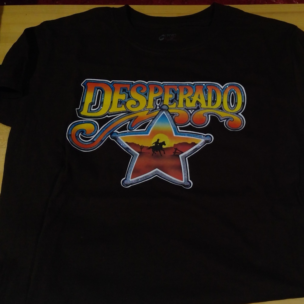 brown tshirt Desperado vinyl old school